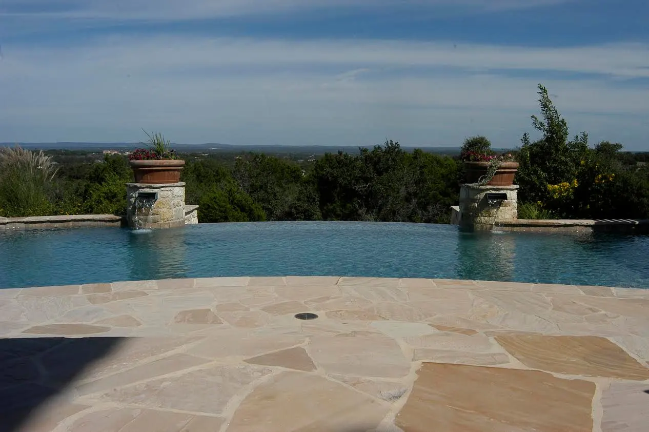 Hill View Vanishing Edge & Sunken Kitchen, Boerne, TX
