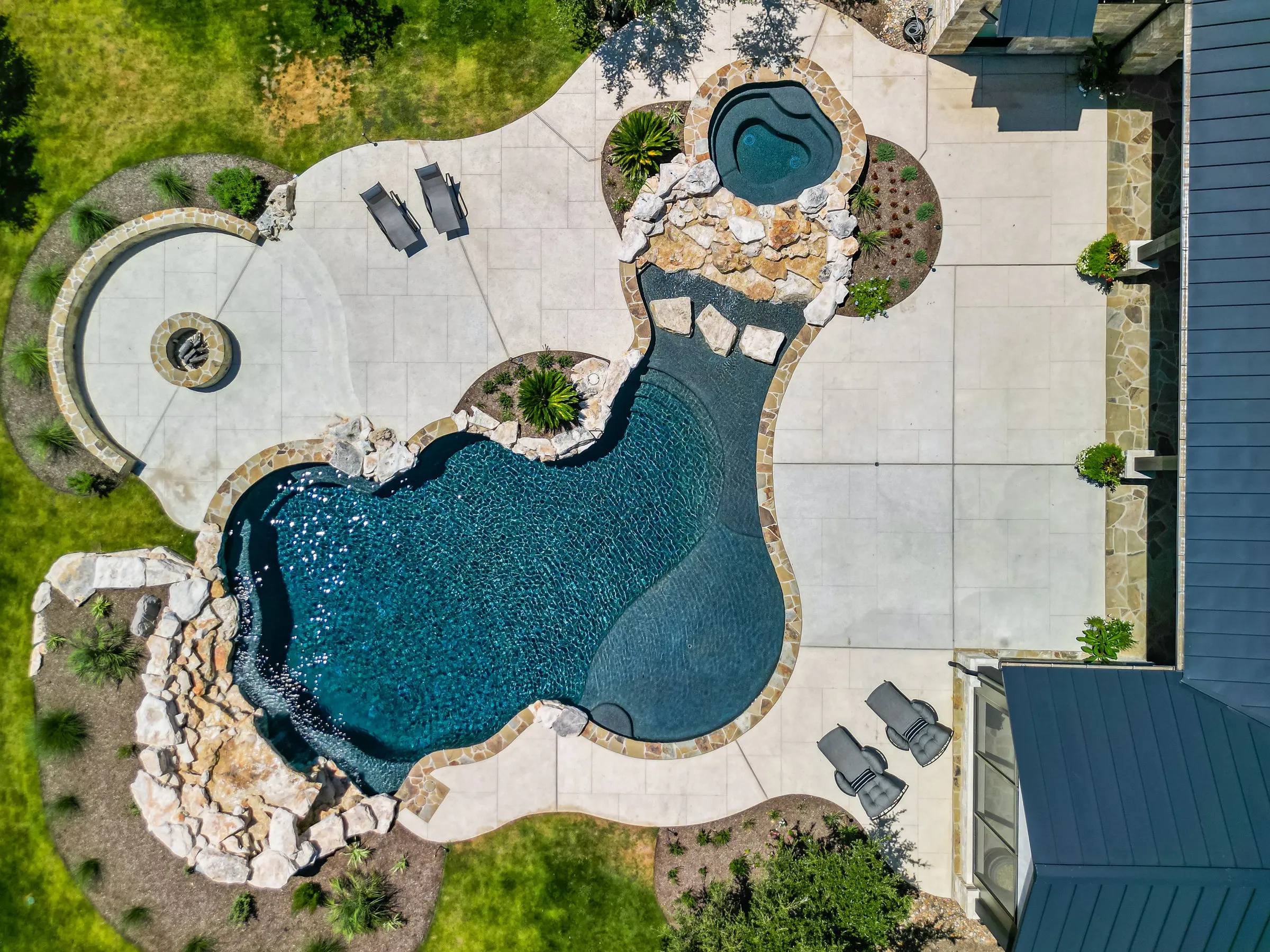Lagoon Pool & Waterfall, Boerne, TX