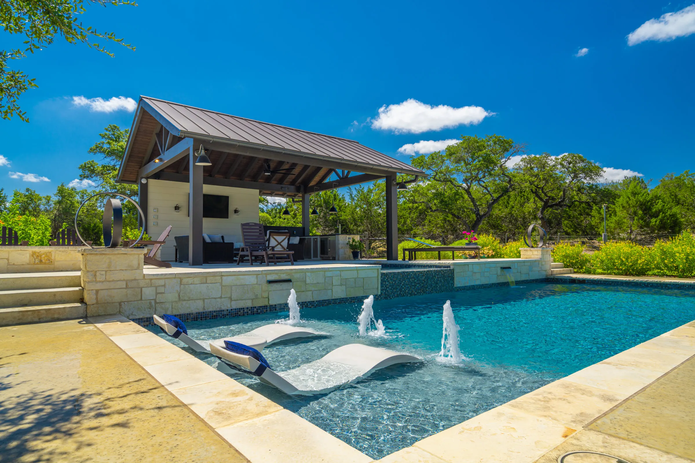 Putting Green, Pool & Cabana, Boerne, TX