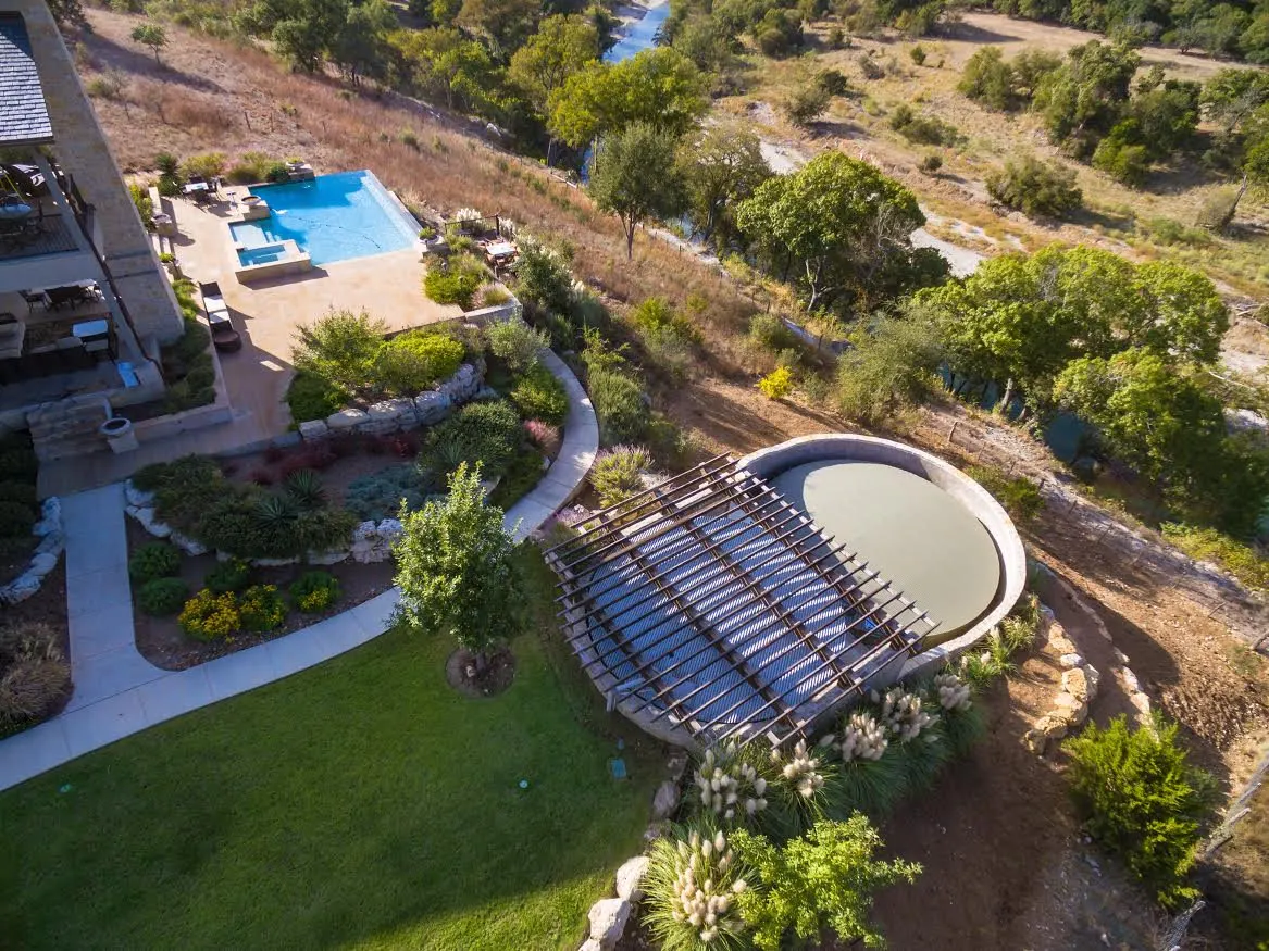 Rainwater Collection & Pool Terrace, Boerne, TX